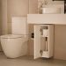 Armário Organizador Multiuso Branco com Porta para Banheiro
