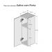 Armário Organizador Multiuso Branco com Porta para Banheiro