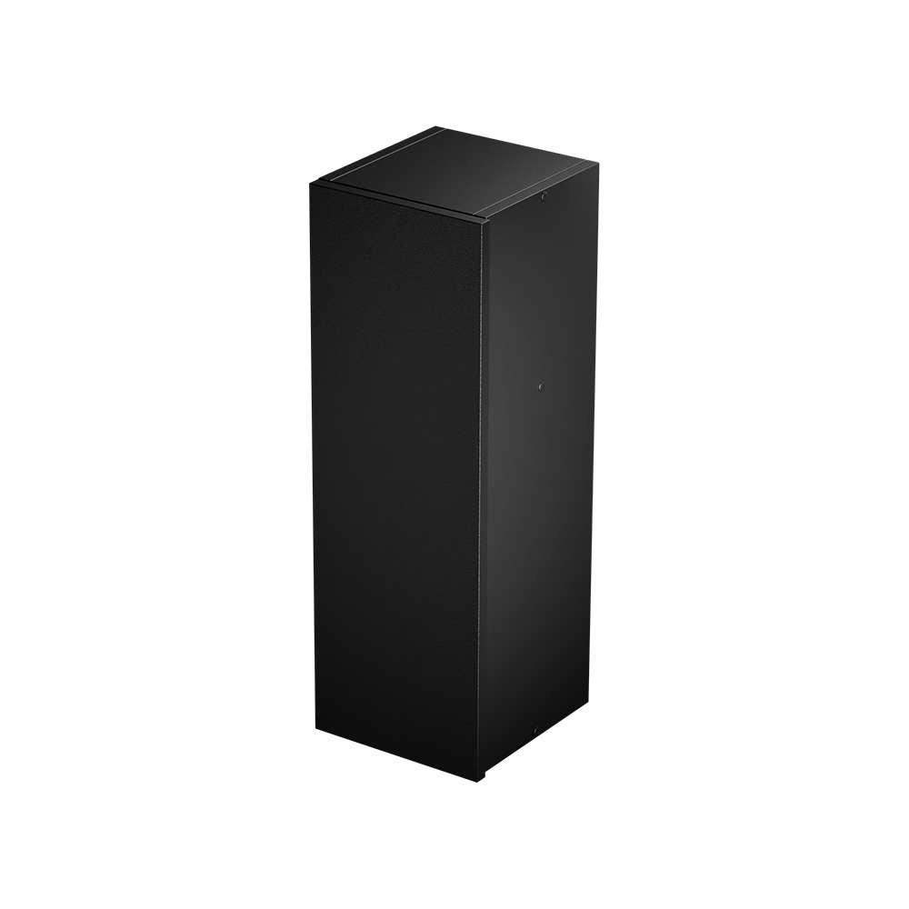 Armário Organizador Multiuso Preto com Porta para Banheiro