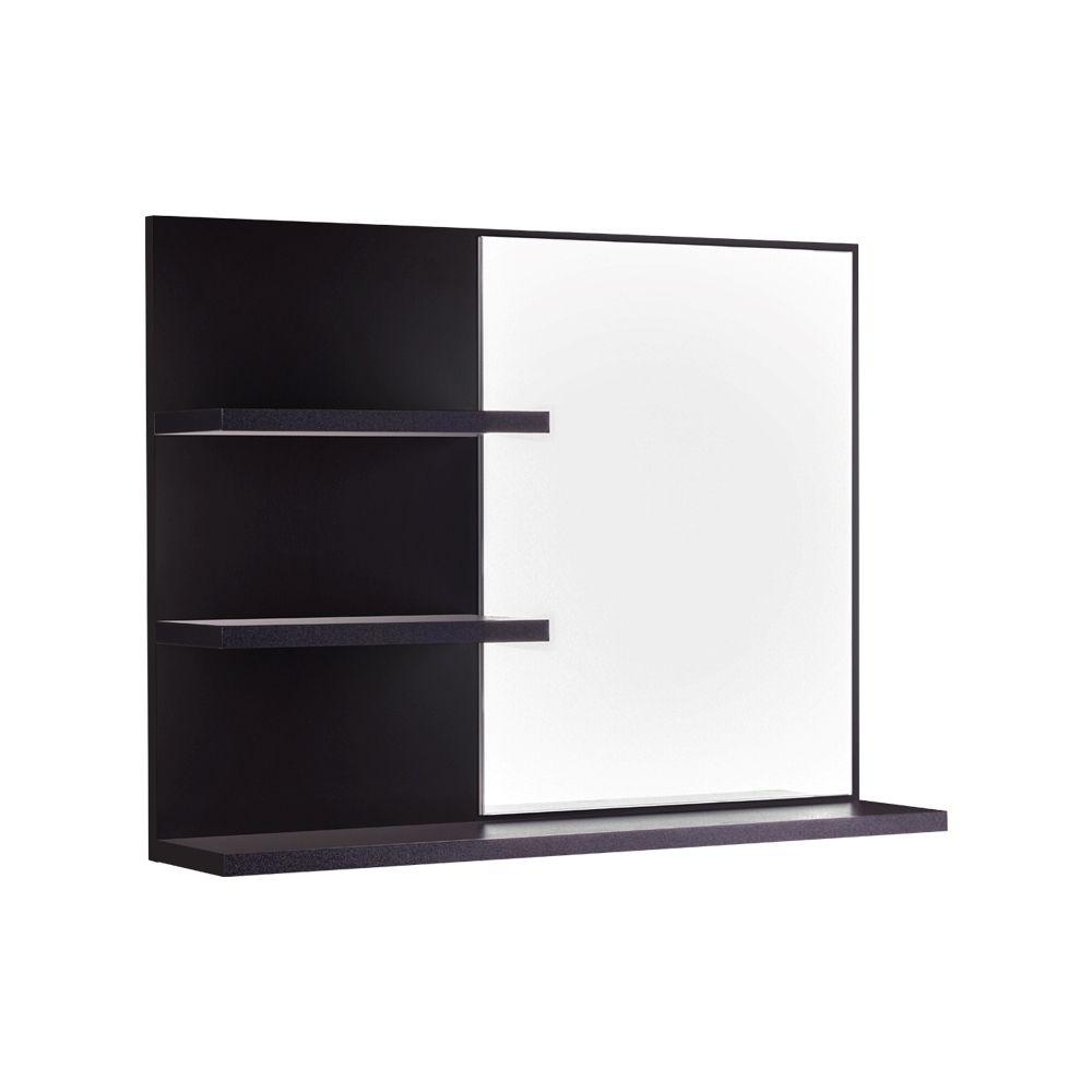Armário Para Banheiro Lugano Preto 60 x 45cm