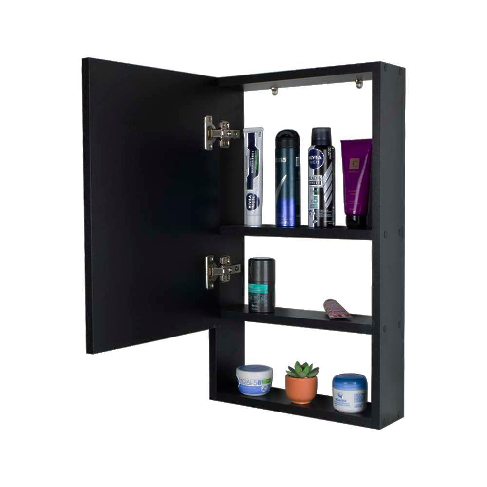 Armário para Banheiro Lavabo Nilo Preto 34cm