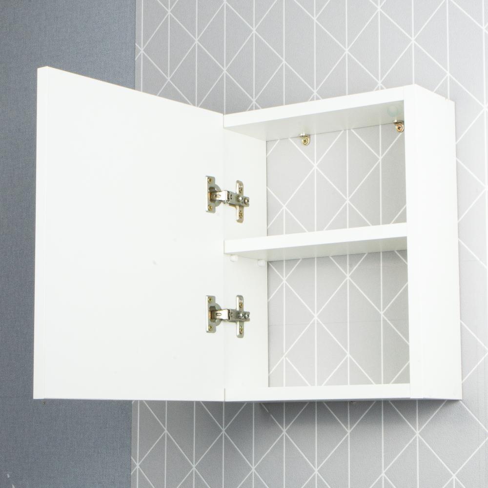 Armário para Banheiro com Espelho Cairo Branco 26cm
