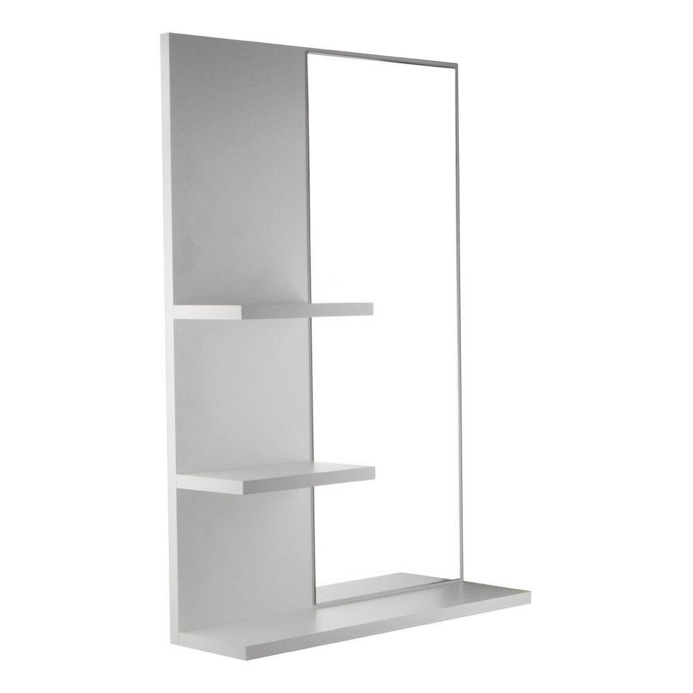 Armário para Banheiro com Espelho Liege B Branco 68cm