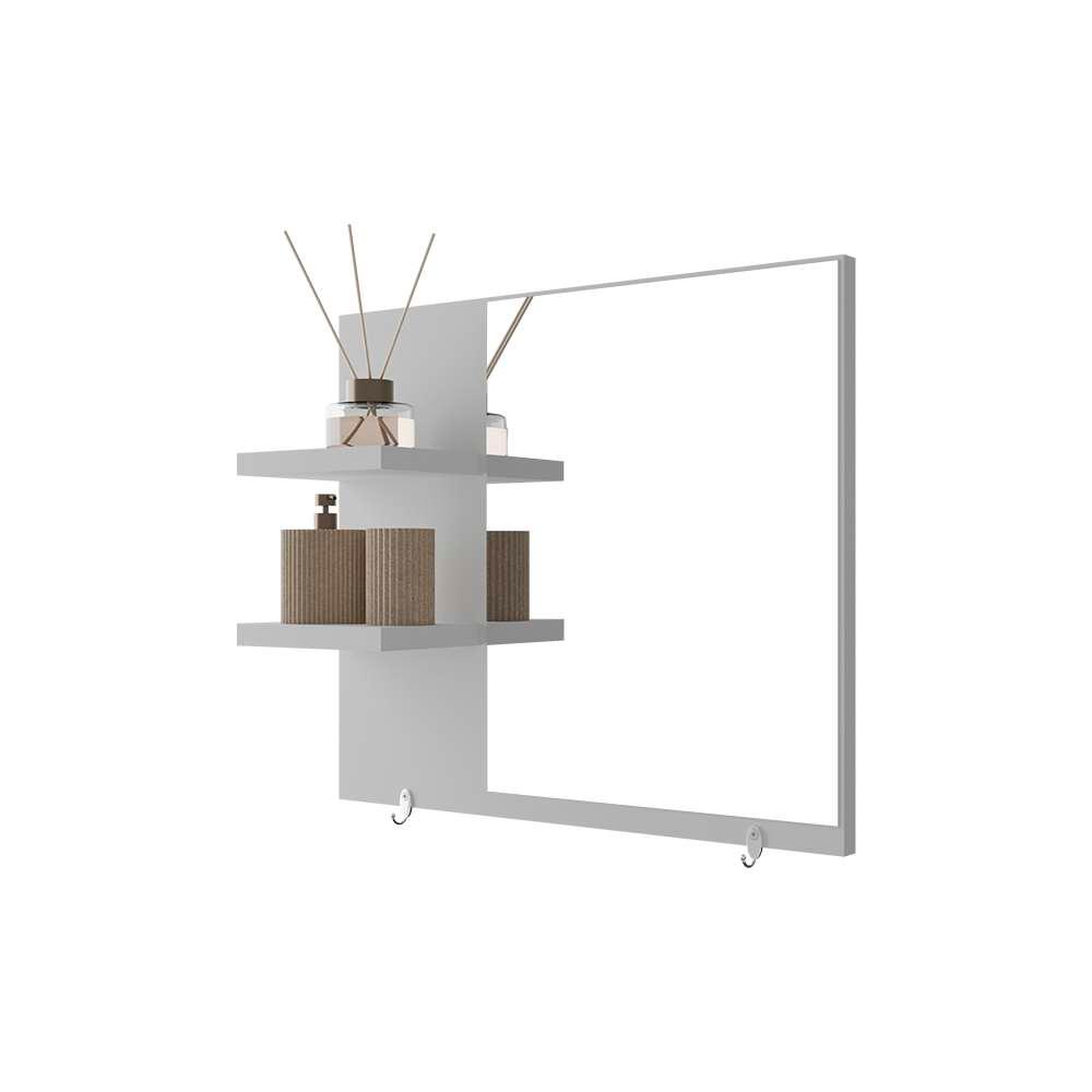 Armário para Banheiro com Espelho Lince Branco 40cm