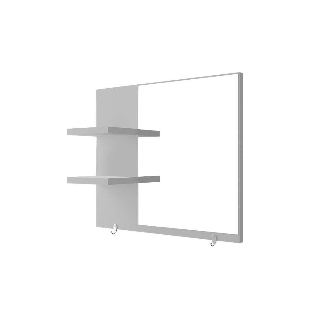 Armário para Banheiro com Espelho Lince Branco 40cm