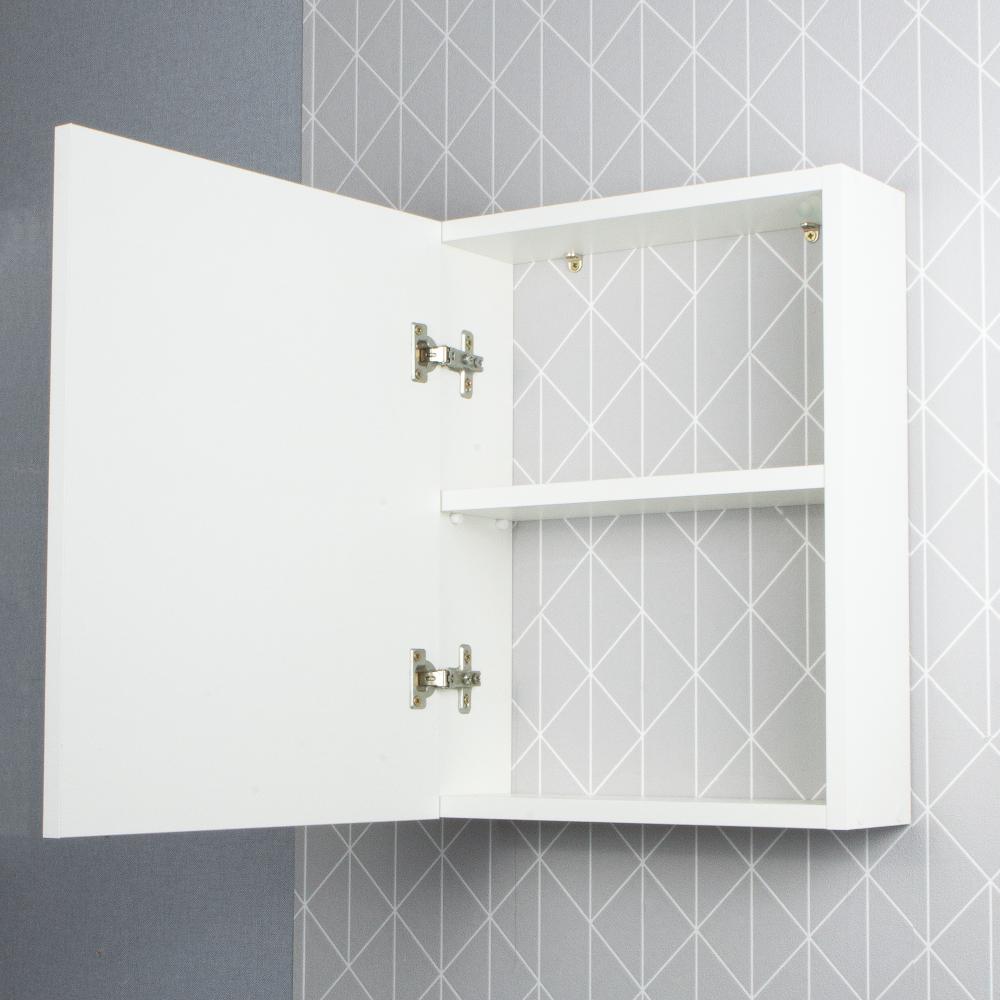 Armário para Banheiro com Espelho Luxor Branco 34cm