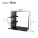Armário para Banheiro com Espelho Nice Preto 40cm
