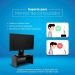 Base Suporte para Monitor Apoio de Mesa Madeira Preto