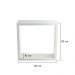 Conjunto 3 Nichos Decorativos 30x30 Branco para Sala Quarto