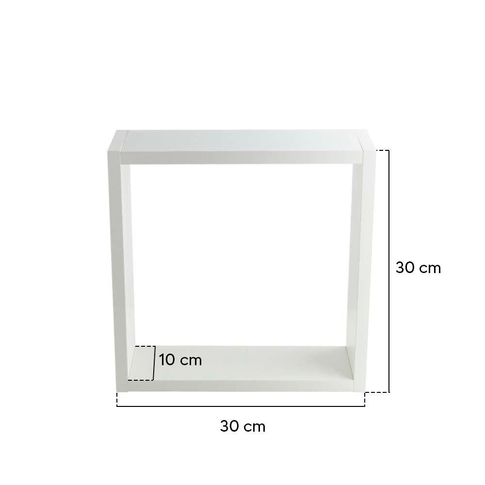 Conjunto 3 Nichos Decorativos 30x30 Branco para Sala Quarto