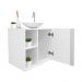 Conjunto Armário para banheiro Branco e Cuba Harpia