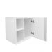 Conjunto Gabinete para Banheiro Branco 55cm sem Cuba Harpia