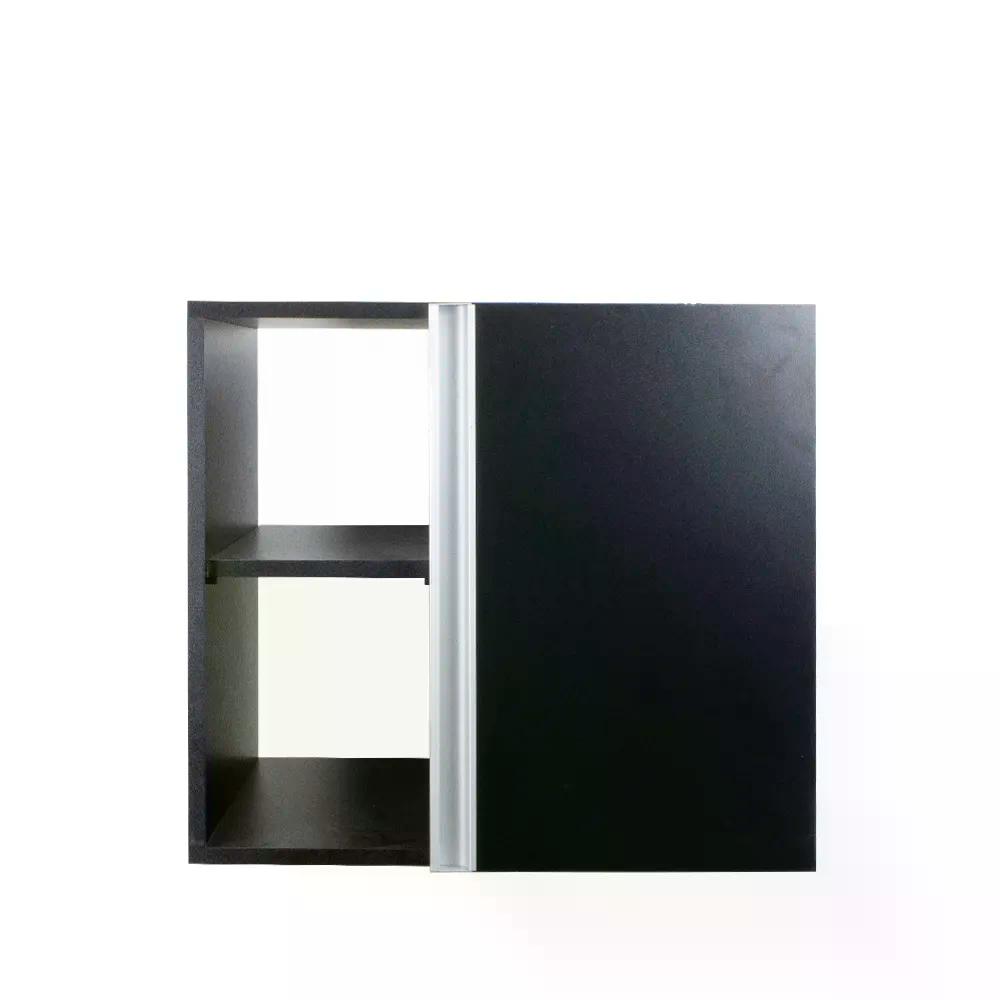 Conjunto Gabinete para Banheiro Preto 55cm sem Cuba Harpia