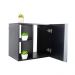 Conjunto Gabinete para Banheiro Preto 55cm sem Cuba Harpia