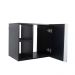Conjunto Gabinete para Banheiro Preto 55cm sem Cuba Harpia