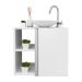Conjunto Gabinete para banheiro Branco com Cuba Harpia
