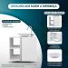 Conjunto Gabinete para banheiro Branco com Cuba Harpia