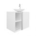 Conjunto Gabinete para banheiro Branco e Cuba com Espelho Harpia
