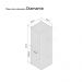 Conjunto Mesa De Cabeceira Pequena 20x20x60cm Diamante Branco Quarto Sala