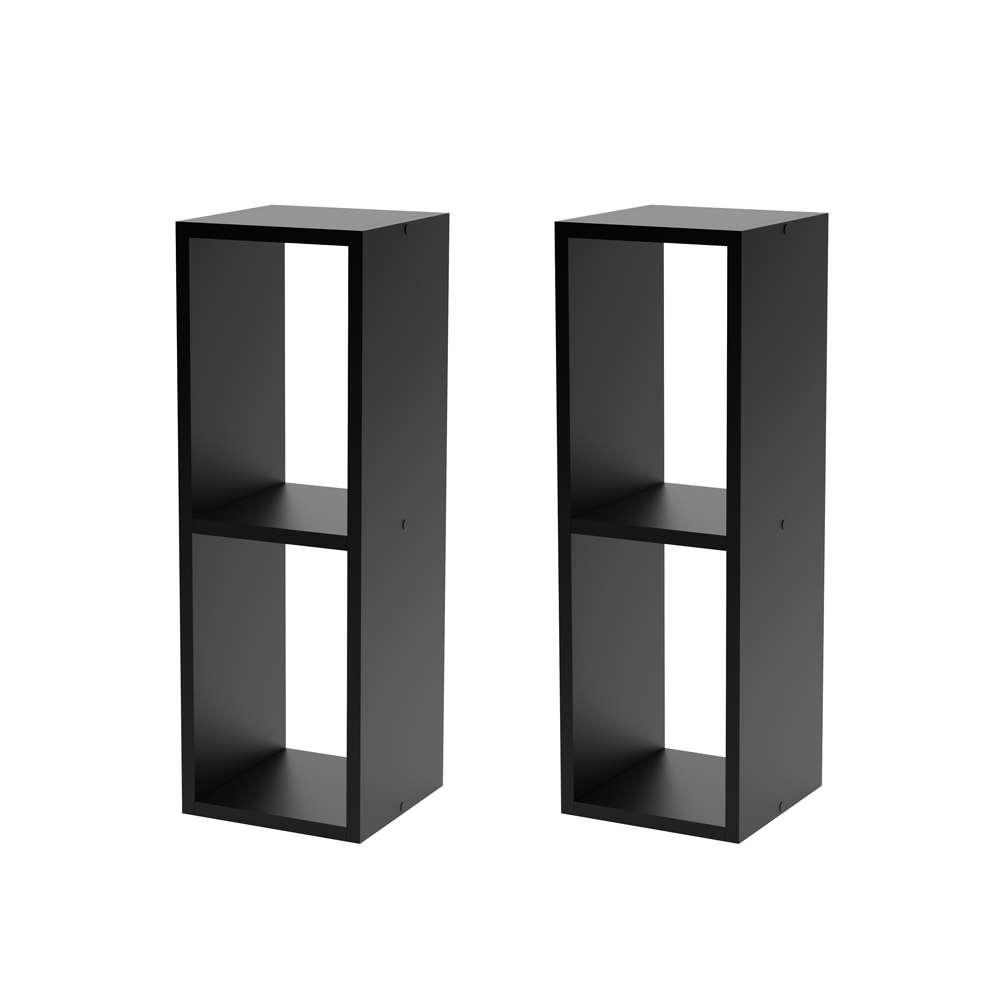 Conjunto Mesa De Cabeceira Pequena 20x20x60cm Diamante Preto Quarto Sala