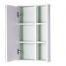 Espelho Milano para Banheiro com Armário Branco e Verde Menta - 69 x 42cm