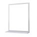 Espelho para Banheiro Boreal 46 x 35cm Branco com Prateleira