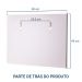 Espelho para Banheiro com Prateleiras Lugano 60 x 45cm - Branco