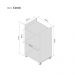 Estante Multiuso Branco para Quarto Sala com Rodinha 40cm