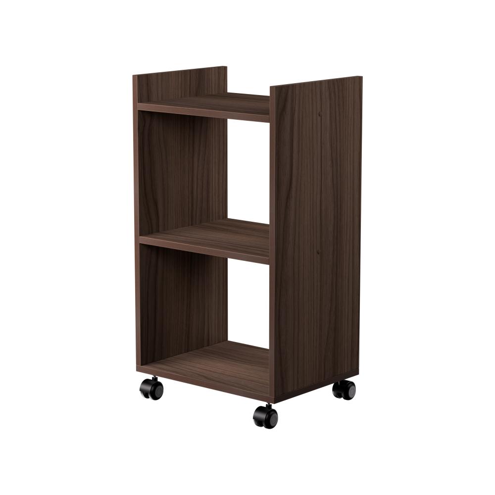 Estante Multiuso Nogal para Quarto Sala com Rodízio 40cm