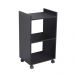 Estante Multiuso Preto para Quarto Sala com Rodízio 40cm