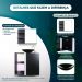 Gabinete Banheiro– Armário+Cuba+Espelheira Harpia Preto 55cm