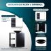 Gabinete Banheiro– Armário+Cuba+Espelheira Harpia Preto 55cm