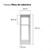 Kit 2 Mesa de Cabeceira Branco Cama Solteiro Quarto Sala 20cm