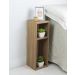 Kit 2 Mesa de Cabeceira Pequena Cama Solteiro Quarto Sala 20cm - Freijó