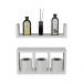 Kit 2 Peças Nicho Prateleira para Banheiro Branco 40 x 12cm
