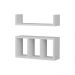 Kit 2 Peças Nicho Prateleira para Banheiro Branco 40 x 12cm