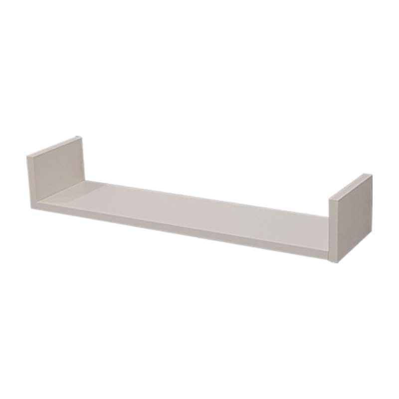 Kit 2 Prateleiras Nichos em U 60x15cm MDF Branco com Suporte Flutuante Invisível