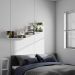 Kit 3 Prateleiras Nichos em U 60x15cm MDF Branco com Suporte Flutuante Invisível