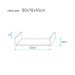 Kit 3 Prateleiras Nichos em U 60x15cm MDF Branco com Suporte Flutuante Invisível