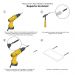 Kit 3 Prateleiras Nichos em U 60x15cm MDF Branco com Suporte Flutuante Invisível