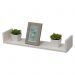 Kit 8 Prateleiras U 60 x 15cm Branca Suporte Invisível