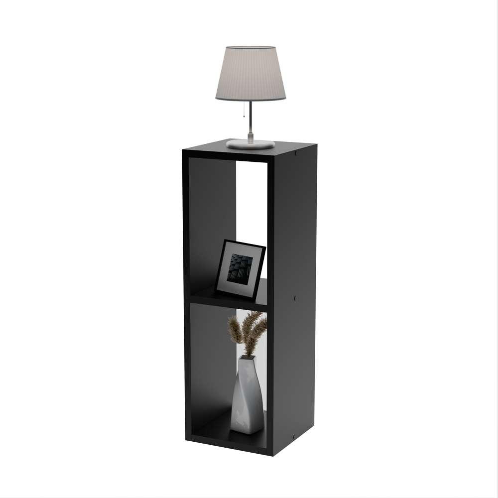 Mesa De Cabeceira Pequena 20x20x60cm Diamante Preto Quarto Sala