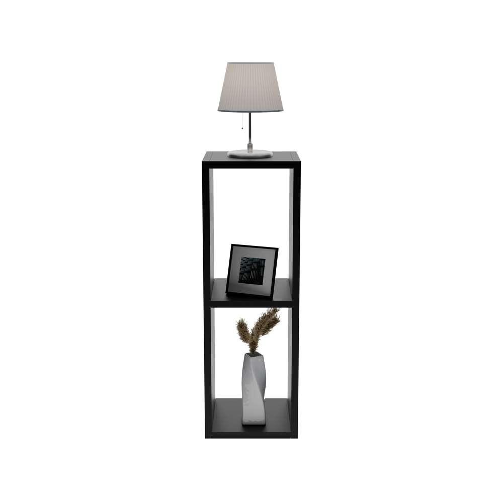 Mesa De Cabeceira Pequena 20x20x60cm Diamante Preto Quarto Sala