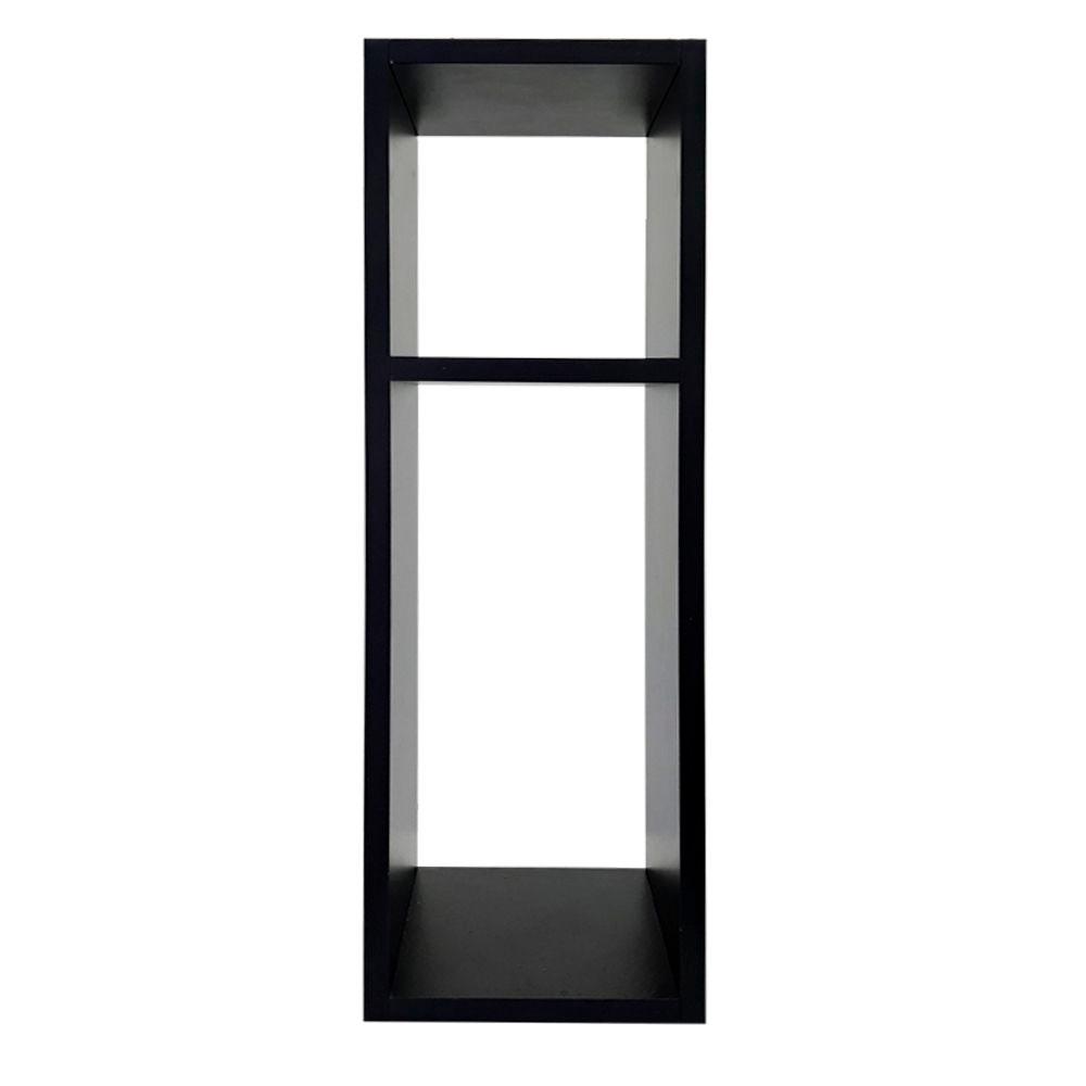 Mesa De Cabeceira Pequena 20x20x60cm Preto Quarto Sala