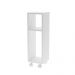 Mesa De Cabeceira Pequena com rodinhas 20x20x60cm Branco Quarto Sala