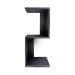 Mesa de Cabeceira Berlim Preto 60 x 25cm