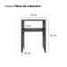 Mesa de Cabeceira Cama Solteiro Quarto Sala 35cm Preto