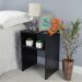 Mesa de Cabeceira Preta Cama Solteiro Quarto Sala 50x35cm