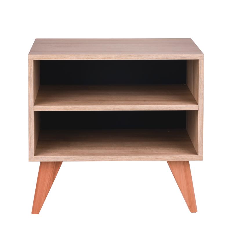 Mesa de Cabeceira Retrô Bréscia Carvalho