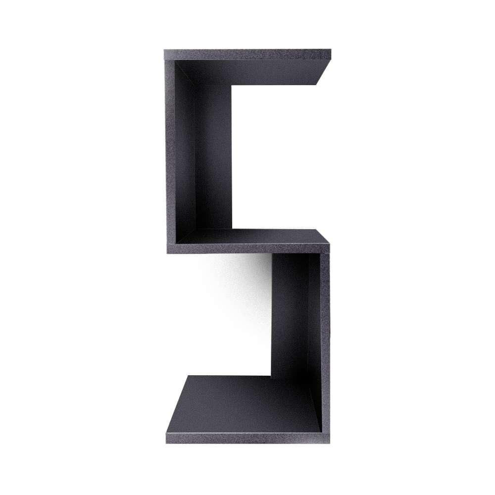 Mesa de Cabeceira S Preto 60 x 25cm